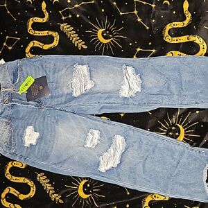 Indigo rein size 9 recycled denim jeans